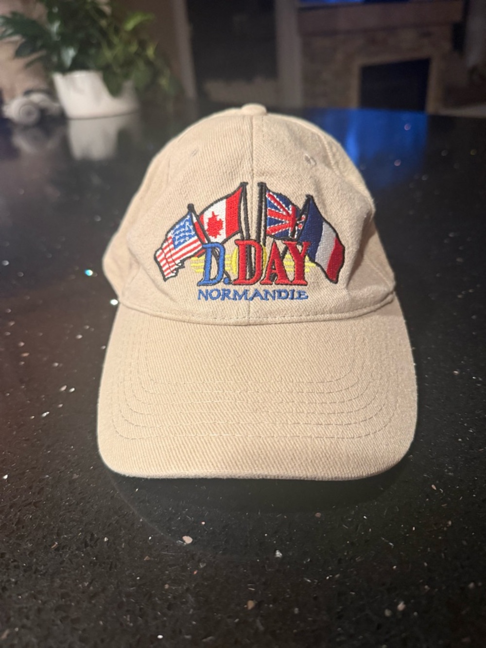 D-Day Normandie Beige Baseball Cap - Picture 2 of 4